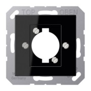 Abdeckung f. XLR-Steckdose schwarz A 568 BF SW 