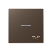 Wippe Symbol LICHT mokka für beleuchtb.Taster A 590 KO5 L MO 
