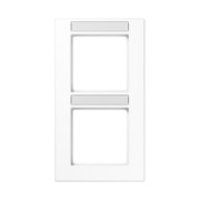 Rahmen 2-f Schriftf. senkr alpinweiß AC 582 BFNA WW 