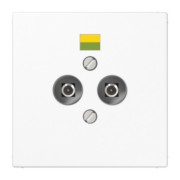 Potential-Ausgl.Steckdose 2 Steckerstifte LS 965-2 WW 