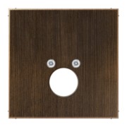 Abdeckung Mess/antik f. 2 Kleinsteckdosen ME 2962-1 AT 