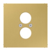 Abdeckung Mess/clas f. 2 Kleinsteckdosen ME 2962-2 C 