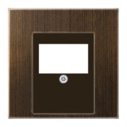 Abdeckung Mess/antik f. TAE-Anschlussdose ME 2969 T AT 