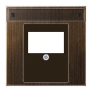 Abdeckung Mess/antik f. TAE-Anschlussdose ME 2969 T NA AT 