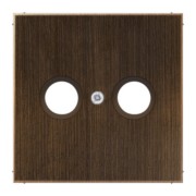 Abdeckung Mess/antik f.Antennensteckdose ME 2990 TV AT 