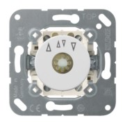 Jalousie-Drehschalter 2-pol., 10 A 250 V 1234.20 WW 