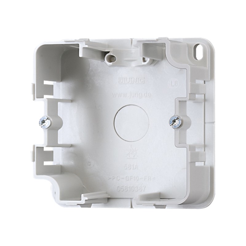 Montagegehäuse 1-fach für Aufputz-Kappen 581 A 