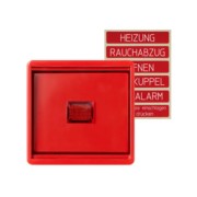 Abdeckung Glasscheibe rt mit Lichtfenster 661 WGL R 