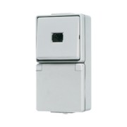 Taster-/SCHUKO-Kombination 1S 1p. 10A / 16A250V 671 W 