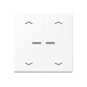 Wippe mit Lichtleiter schneeweiß matt A 102 KO5P BF WWM 