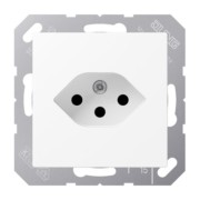 Einfach-Steckdose Schweizer Norm, Typ A 1520-13 SEV WWM 