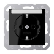 SCHUKO Steckdose m.Schriftfeld 6x46mm A 1520 BFKINA SW 