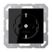 SCHUKO-Steckdose schwarz A 1520 BF SW 