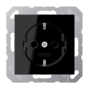 SCHUKO Steckdose 16 A 250 V, schwarz 1521 SW 