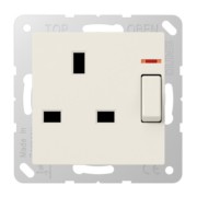 Abschaltbare Steckdose ws 13A 250V 2-pol.u.E A 3171 KO 