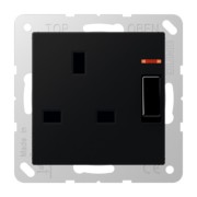 Abschaltbare Steckdose mit Kontrollschalter A 3171 KO SWM 