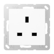 Steckdose 13 A 250 V,alpinweiß 3521 WW 