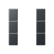 Tastensatz 3fach kompl anthrazit matt A 503 TSA ANM 