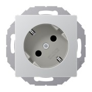 SCHUKO-Steckdose alu 16A 250V 45Grad A 520-45 KI AL 