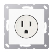 Steckdose ws 15A 125V Schutzkont. A 521-15 WW 