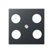 Abdeckung 4-Loch-Sat anthrazit matt A 561-4 SAT1 ANM 
