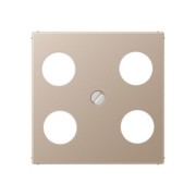 Abdeckung champ. f.4-Loch SAT-TV-Dose A 561-4 SAT1 CH 