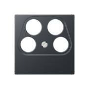 Abdeckung 4-Loch-Sat anthrazit matt A 561-4 SAT2 ANM 