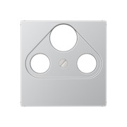 Abdeckung alu für SAT-TV-Dose A 561 PLSAT AL 