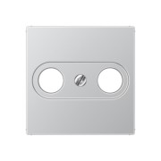 Abdeckung alu für Antennendose A 561 PLTV AL 