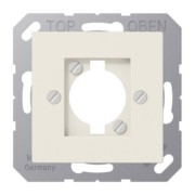 Abdeckung f. XLR-Steckdose weiß A 568-1 BF 