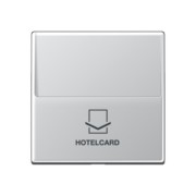 Hotelcard-Schalter alu ohne Taster-Einsatz A 590 CARD AL 