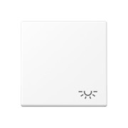 Wippe 1-fach schneeweiß matt A 590 L WWM 