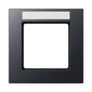Rahmen 1-fach Schriftfeld anthrazit matt AC 581 BFNA ANM 
