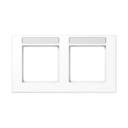 Rahmen 2-f Schriftf.waager alpinweiß AC 5820 BFNA WW 