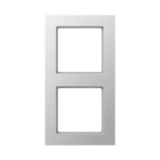 Rahmen 2-fach alu waage/senkrecht AC 582 AL 