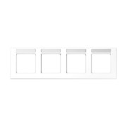 Rahmen 4-f Schriftf.waager alpinweiß AC 5840 BFNA WW 