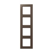 Rahmen 4fach mokka waage-/senkrecht AC 584 MO 