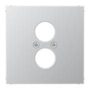 Abdeckung alu für 2 Kleinst.Dosen AL 2962-2 