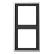 Rahmen 2-fach alu waage/senkrecht AL 2982 