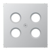 Abdeckung alu für 4L-SAT-TV-Dose AL 2990-4 SAT1 