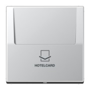 Hotelcard-Schalter alu ohne Taster-Einsatz AL 2990 CARD 