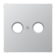 Abdeckung alu für Antennendose AL 2990 TV 