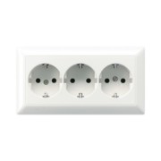 KK-SCHUKO-Steckdose aws 16A 250V 3-fach AS 523 WW 