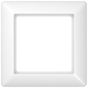 Rahmen 1-fach aws waage/senkrecht AS 581 BF WW 