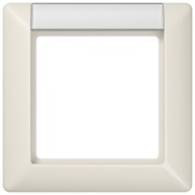 Rahmen 1-fach ws mit Schriftfeld AS 581 NA 