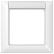 Rahmen 1-fach aws mit Schriftfeld AS 581 NA WW 