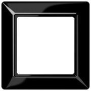 Rahmen 1-fach sw waage/senkrecht AS 581 