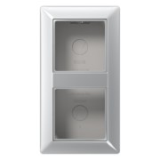 AP-Kappe 2-fach alu angeformter Rahmen AS 582 A AL 