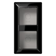 AP-Kappe 2-fach sw angeformter Rahmen AS 582 A 