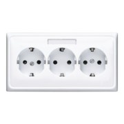 KK-SCHUKO-Steckdose 3-fach 16A 250V CD 523 NA WW 